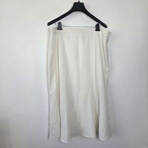 Deja Bleu Plus Size 20W Ivory Cream Maxi Skirt Formal Church Modest Thick Comfy